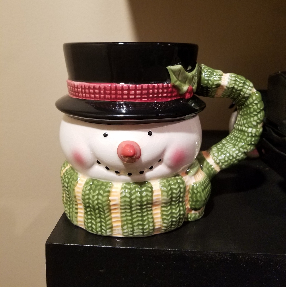 Snowman 3D Mug Tis The Season Christmas Ceramic Certified International